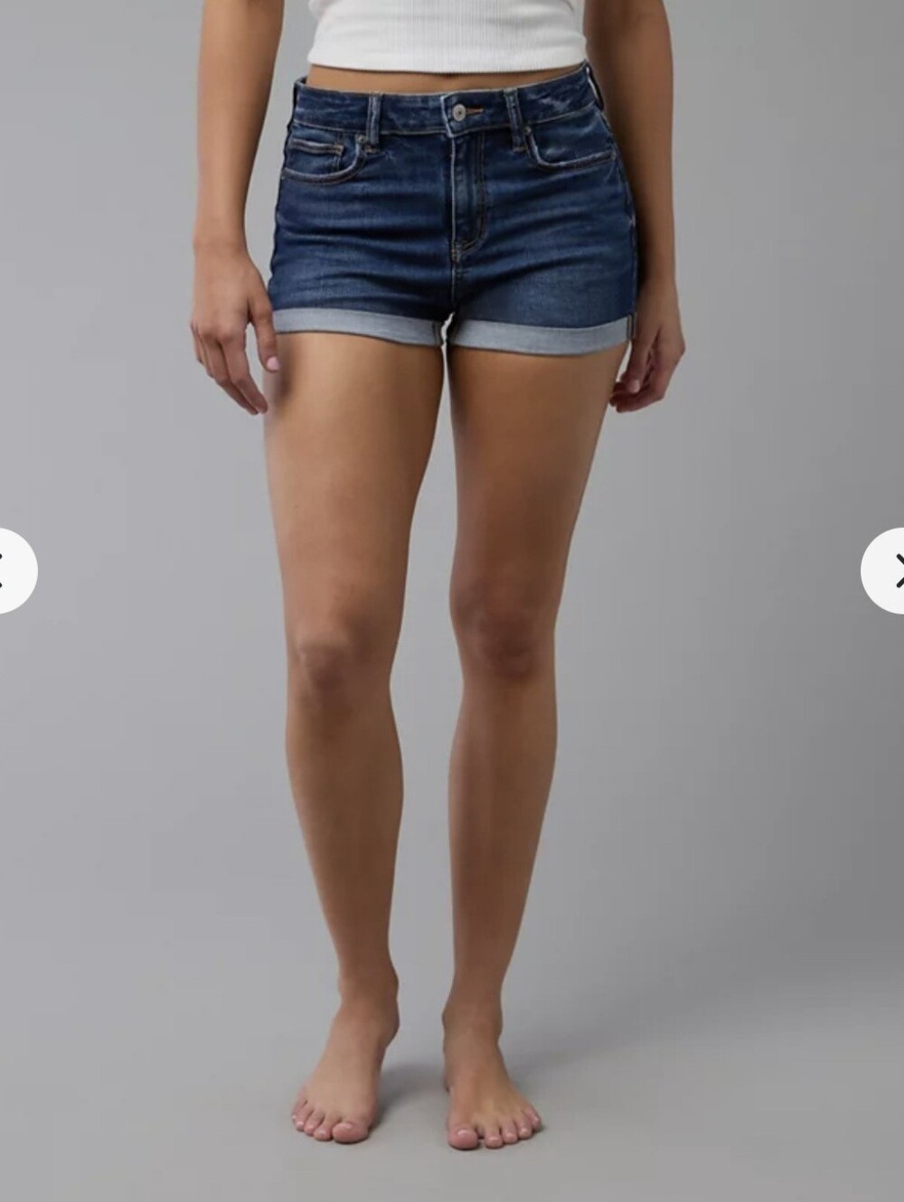 American Eagle Classic Dark Blue Denim Shorts